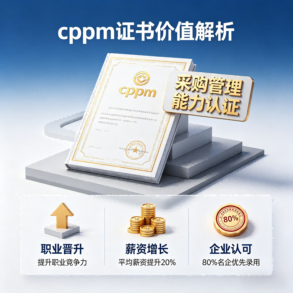 CPPM注册职业采购经理认证，嘉华培训助力采购人专业跃升